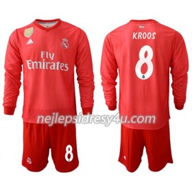 Fotbalový Dres Real Madrid Kroos 8 Dětské Alternativní 2018/19 Dlouhý Rukáv